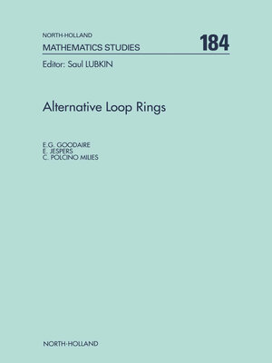 cover image of Alternative Loop Rings